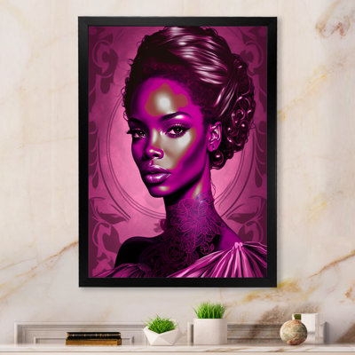 «Cowdray Beautiful Retro African American Model IV», reproduction sur toile