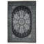 Tapis turc noir et ivoire Antep-109327672