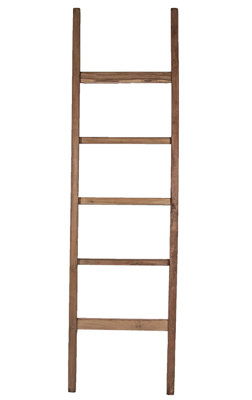 Teak Straight 6 ft Blanket Ladder