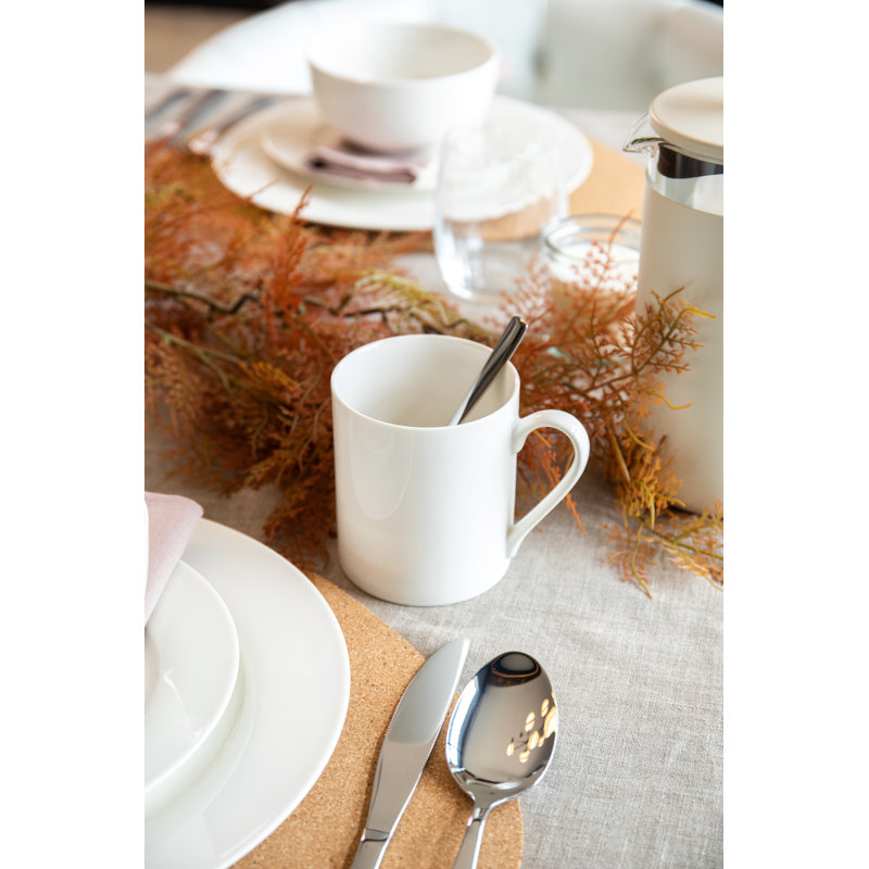 Mikasa Egret China Mugs, 380ml, White