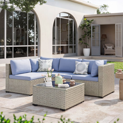5 Pieces Patio Conversation Set