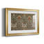 Motif floral symétrique (souci probablement africain ou similaire) - William Morris - reproduction encadrée avec passe-partout et verre - c. 1876-652133544-652133699-652133520