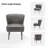 Euclid Faux Leather Chair With Metal Base-1978972594
