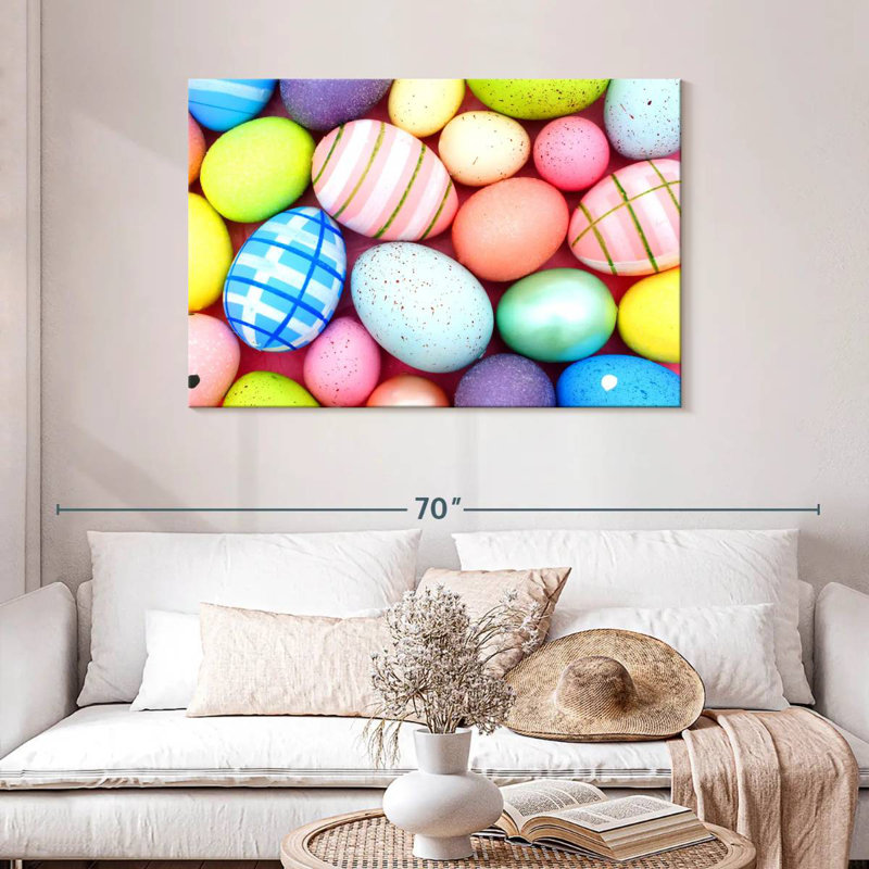 Œufs de Pâques pastel Lelend, H 30 po x l 45 po