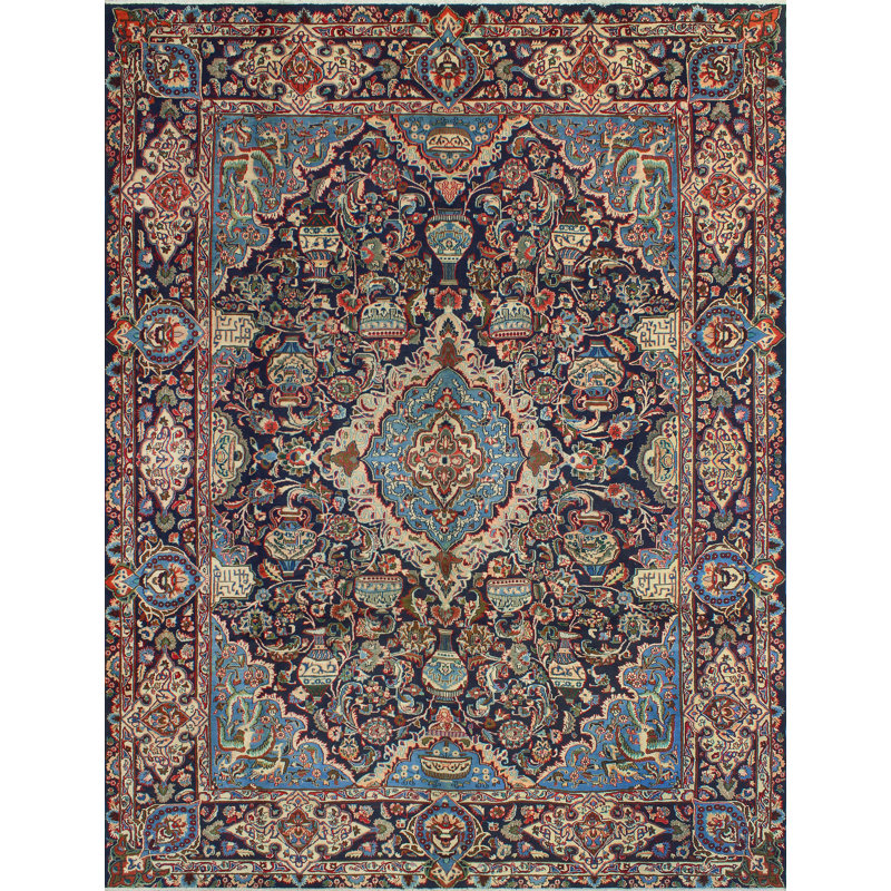 Khurram Distressed Apollo Navy Rug