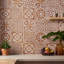 Angela Harris Mediterra 8x8 Matte Terracotta Porcelain Tile