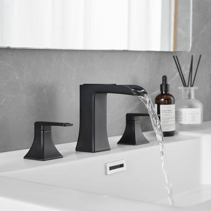 Robinet de salle de bain Waterfall, Noir