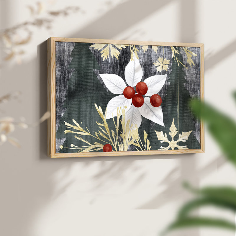 Art de Noël - DCXCV - Reproduction encadrée - Restickable, H 8 po x l 10 po, Naturel