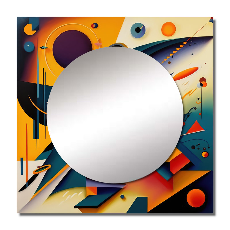 Honniball - Miroir mural de salon moderne, 36 po x 36 po