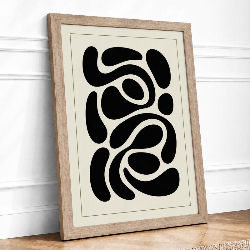 Interlocking Forms Modern - Print, Oak, A3 - 42.0 x 29.7 cm
