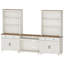 Buffet avec bahut, grain de bois rétro, armoire avec armoires et tablettes ouvertes, 105 po-1494117156