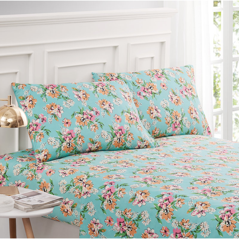 Microfiber Floral Pillowcase