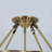 4-Light 17" Modern Gold Drum Chandelier