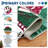Machine Washable Area Rug Christmas Holiday Rugs Non Slip Santa & Reindeer Xmas Carpet Low Pile Non Shedding Floor Covers for Living Room Bedroom Playroom Nursery-1622988339-1625126558