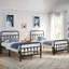 Metal Bed Frame with Vintage Headboard-69889966-92523739