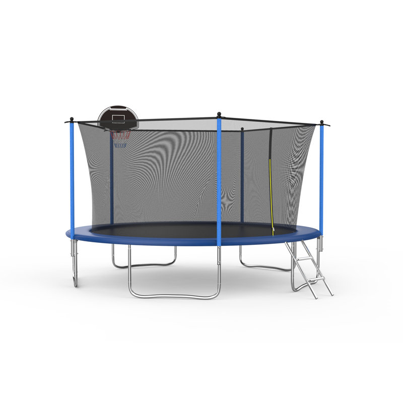 Filet de sécurité à l'intérieur pour trampoline 14 pi avec panier de basketball