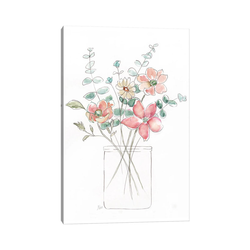 Whimsical Wildflowers I By Nan - Wrapped Canvas Art Prints by Nan - Wrapped Canvas Gallery-Wrapped Canvas Giclée