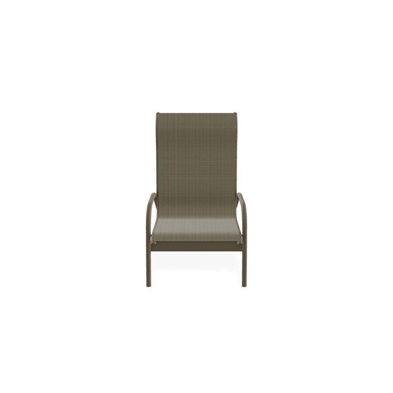 Gardenella Patio Chair, Brown Sunbrella® Tweed, Beachwood