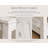 26" Reclaimed Wood Accent Table | Narrow End Table | Solid Wood Side Table (White)-1043135850