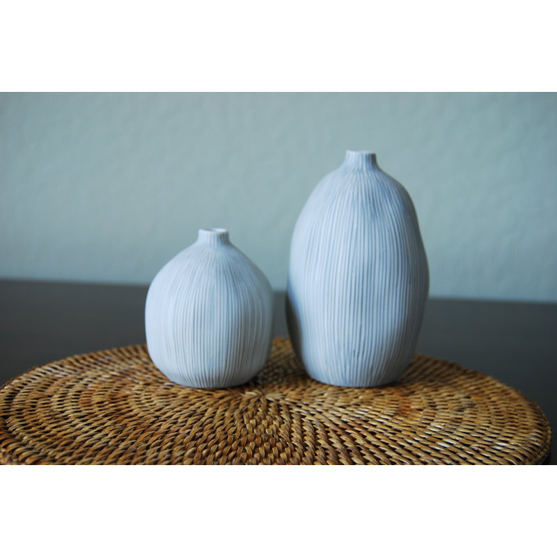 Handmade Table Vase, Gray