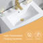 Ensemble de meuble-lavabo moderne 24 po (lavabo en céramique) blanc