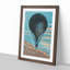 Hot Air Balloon Flying High - Picture Frame Painting Print-55579100-55579101