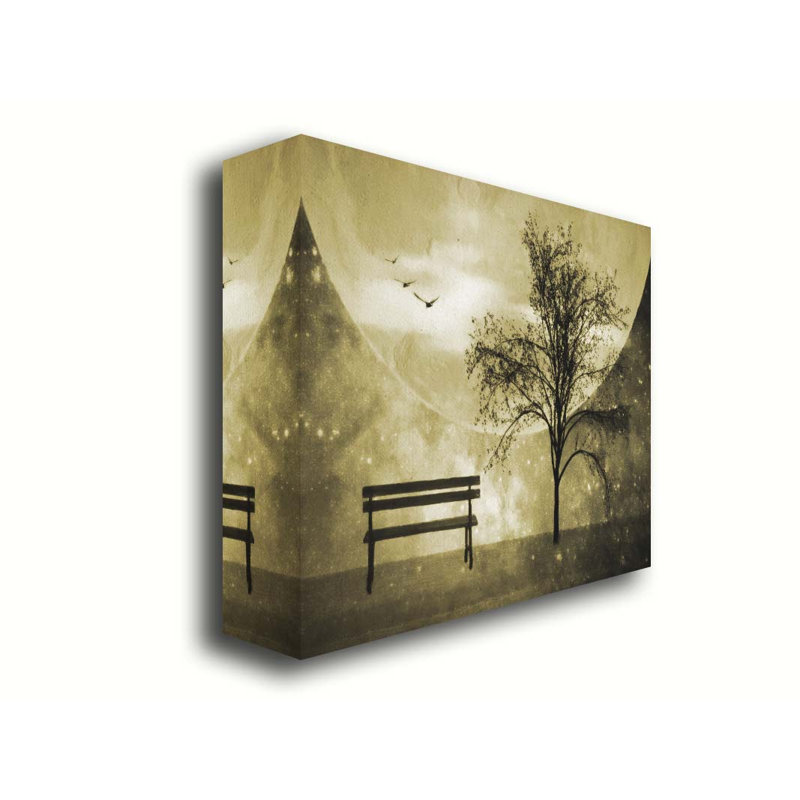 On a Moonlit Night par Hal Halli. Toile giclée sur toile, H 40 po x l 50 po, Toile tendue, Ne s’applique pas