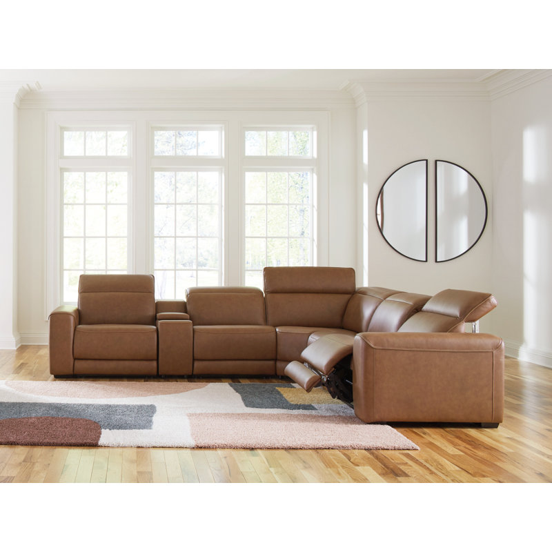 Canapé modulaire inclinable électrique 6 pièces avec console Magic Man
