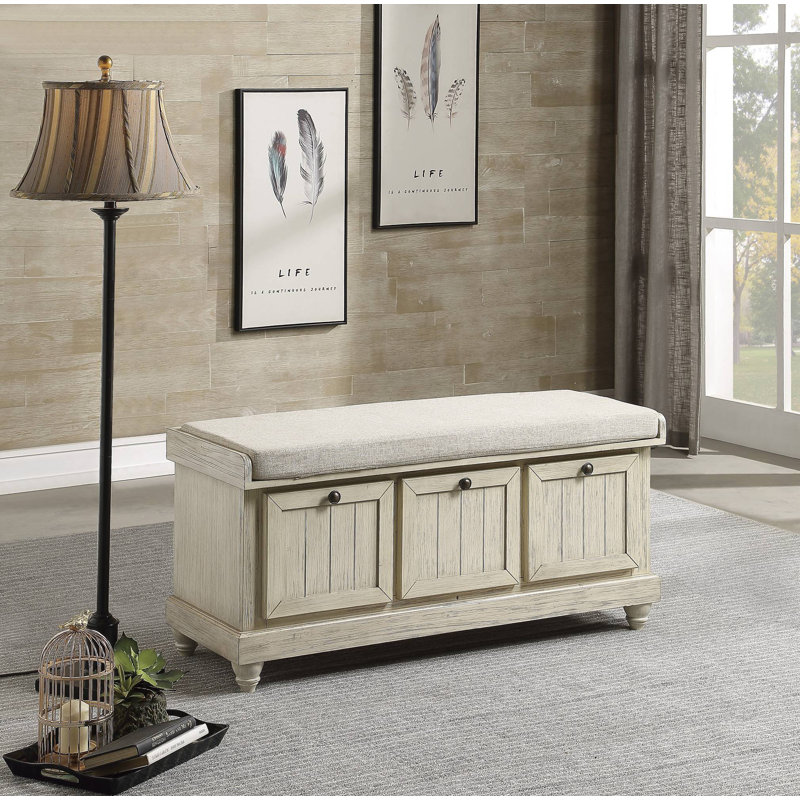 Meuble de rangement en bois massif 1pc, Blanc
