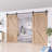 Sliding Standard Double Barn Door Hardware Kit-49602987