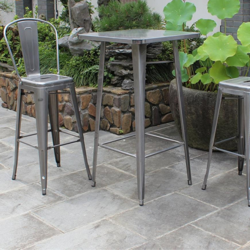 Uvalda Counter Stool with Metal Frame, Counter Stool (26" Seat Height)