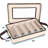 Flatware Storage Case - Durable 5 Compartment Silverware Storage Container Box With Removable Lid And Easy To Carry Handles-1116294954