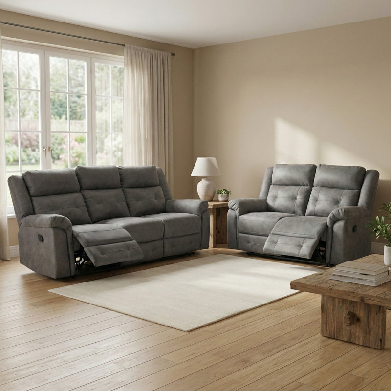 Bonachea 2 - Piece Living Room Set, Dark Grey