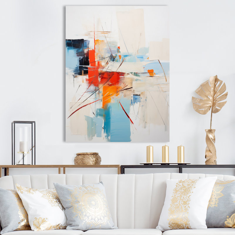 «Ephemeral Silence Minimal Abstract», reproduction d'art sur toile, H 44 po x l 34 po x P 1,5 po, Toile tendue