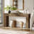 59-Inch Console Table, Wooden Rectangular Sofa Table Behind The Couch