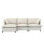 Sectional Sofa With Ottoman, L Shaped Cloud Couch Set With Throw Pillows-448478286