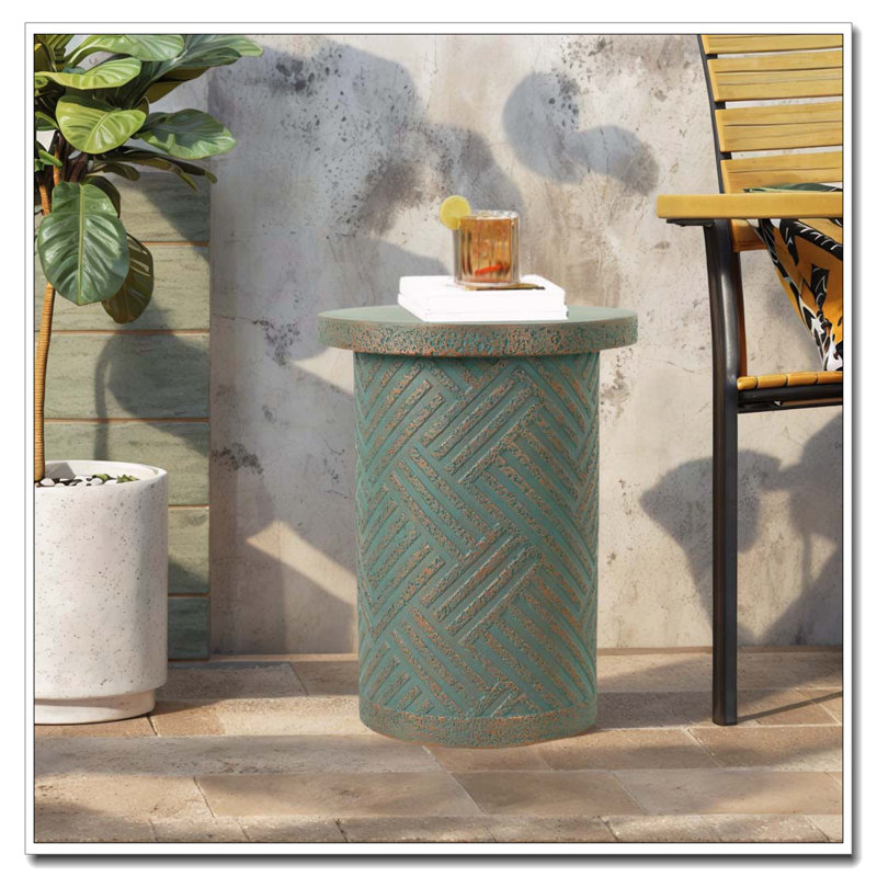 Outdoor Patio Accent Table Side