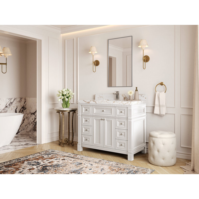 Paris 42 po X P 22 po De salle de bain, Calacatta Laza