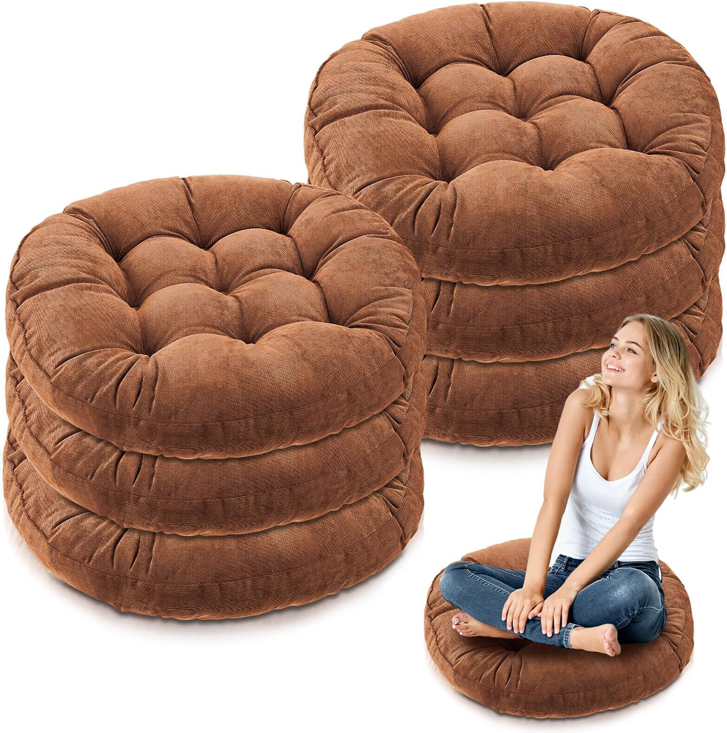 water bed outlet A Pcs Round Floor Pillows Cushions 22 X 22 Inch