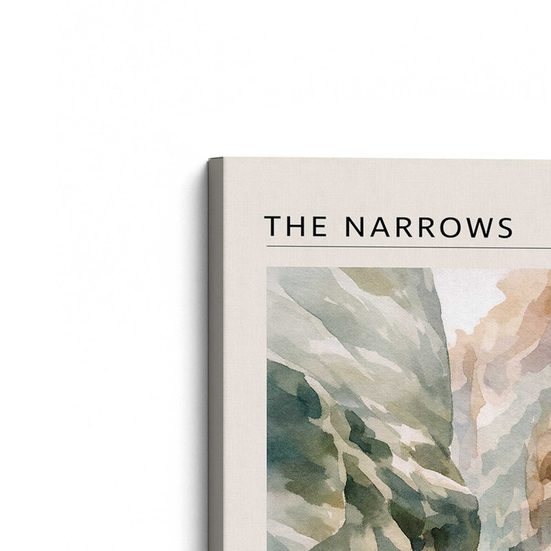 The Narrows, Utah, reproduction d'art sur toile, 32 po x 48 po, Toile tendue