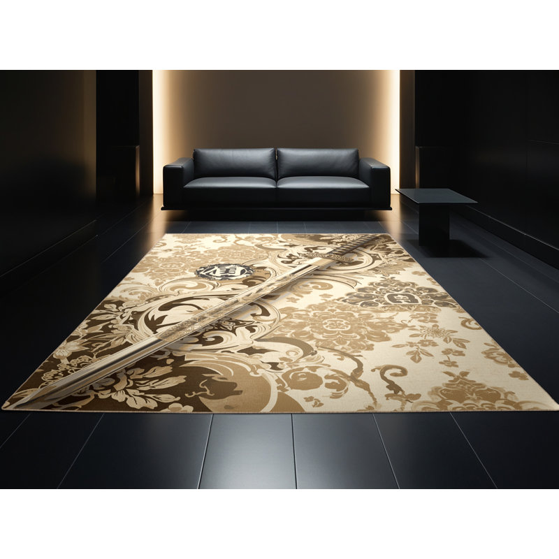 Tapis moelleux moelleux en duvet classique Bushido, 8 x 10