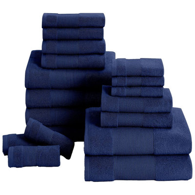  18 Piece 100% Cotton Towel Set