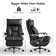 Modern Dual Motor Electric Executive Reclining Office Chair with Footrest – Wide Ergonomic Seat in Sleek PU Leather for Home & Work