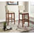Upholstered Counter Stool with Solid Wood Frame-52517047-52517034