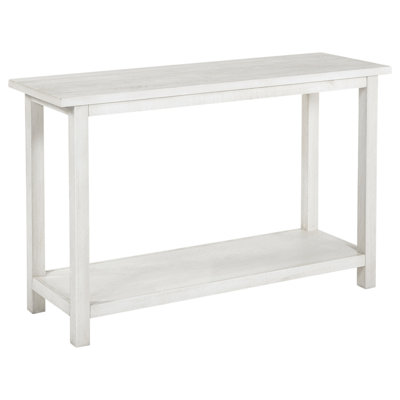 Castleton White Wood Entryway Sofa Console Table