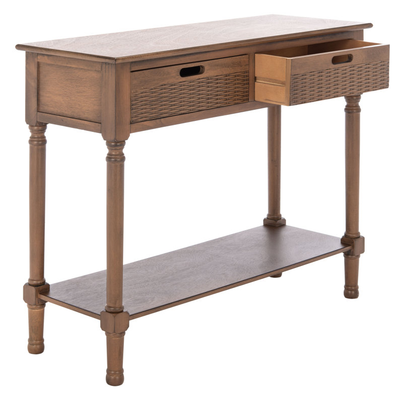 Dupuis Console Table, Brown, 36" H x 13" W x 30" D