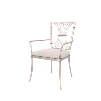 Chaise argentée Bal Harbour Pearl Kalco