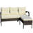 Stylish Outdoor Patio Furniture Set With Beige Cushions, Perfect For Comfortable And Durable Seating