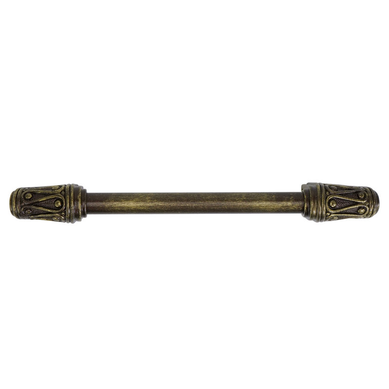 Rivoli  c.c. pull; Soft, Antique Brass, 4"