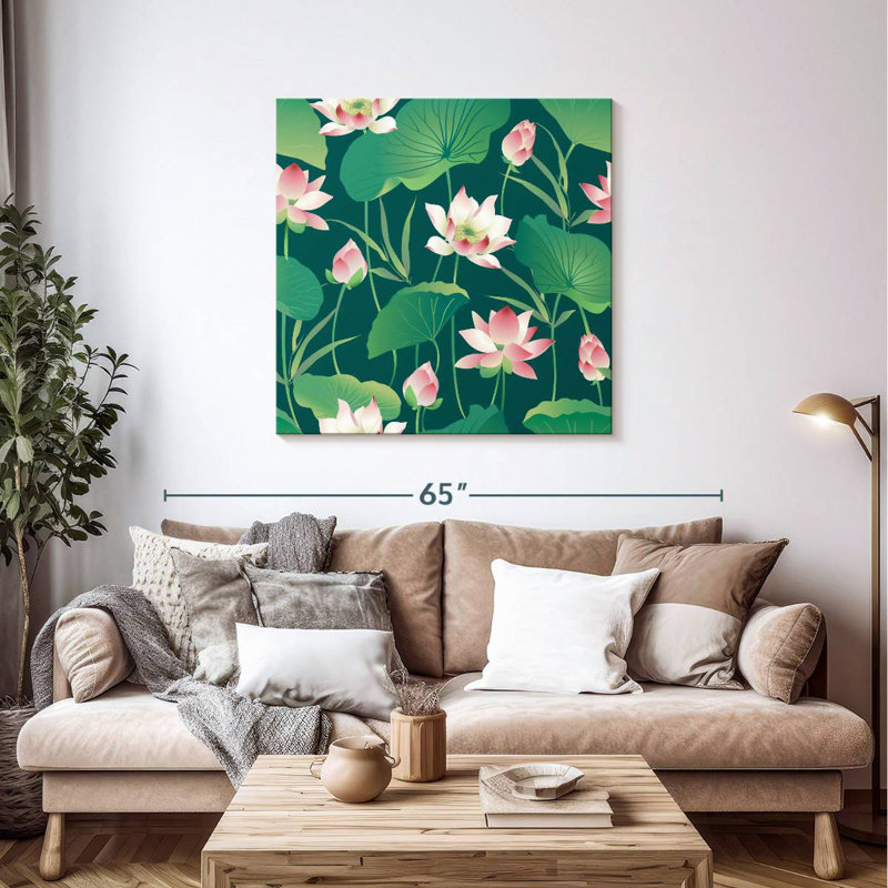 Lotus Leaves, 39" H x 39" W